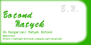 botond matyek business card